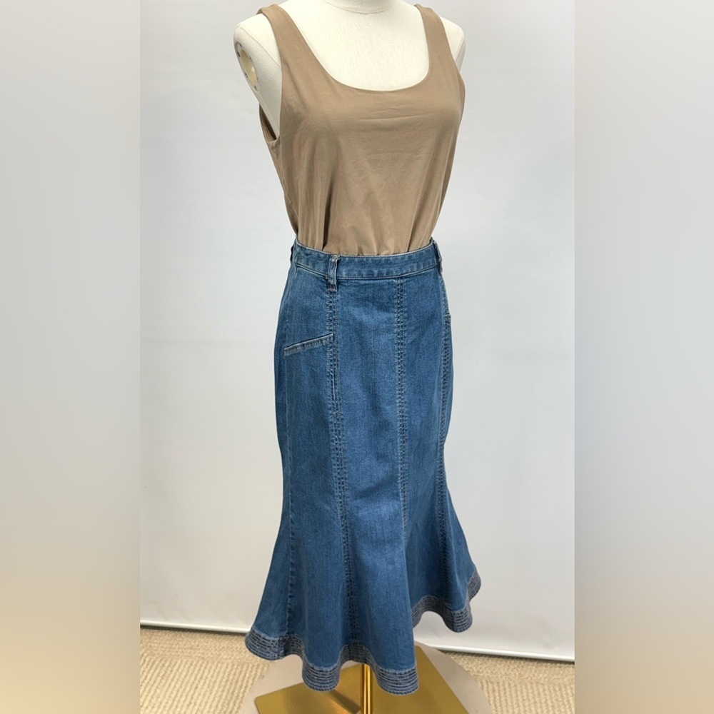 REFORMATION medium blue wash denim mermaid skirt size S - Picture 8 of 14